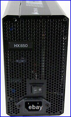 Corsair HX850 Full Modular 80 Plus Platinum Power Supply 850W UPC 8-4359109339-2