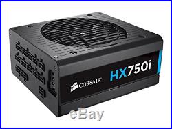 Corsair HXi Series, HX750i, 750 Watt (750W), Fully Modular Power Supply, 80+ Pla