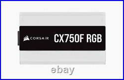 Corsair PSU 750W CX750F RGB WHITE 80+ Plus BRONZE Fully Modular Power Supply