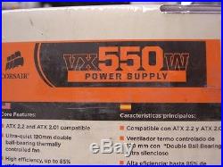 Corsair Power Supply, VX550W, CMPSU-550VX, UPC #843591000208