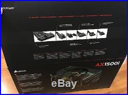 Corsair Professional Series Platinum AX1500i Power Supply MINT and PERFECT