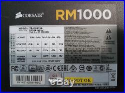 Corsair RM Series, RM1000, 1000 Watt, Fully Modular Power Supply, 80+ Gold