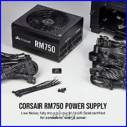 Corsair RM Series, RM750, 750 Watt, 80+ Gold Certified, Fully Modular Power