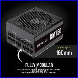 Corsair RM Series, RM750, 750 Watt, 80+ Gold Certified, Fully Modular Power