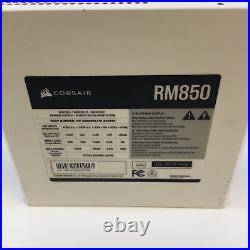 Corsair RM Series RM850 White 80 Plus Gold Fully Modular ATX Power Supply Used