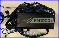 Corsair RM1000X 1000W PSU Modular 80+ Gold Power Supply + custom cables