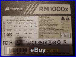 Corsair RM1000x 1000 Watt 80 Plus Gold Fully Modular Power Supply