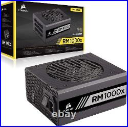 Corsair RM1000x, 1000 Watt, Fully Modular Power Supply (CP-9020094-NA)-Black