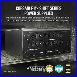 Corsair RM1000x Shift Fully Modular ATX Power Supply Modular Side Interface