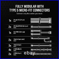 Corsair RM1000x Shift Fully Modular ATX Power Supply Modular Side Interface