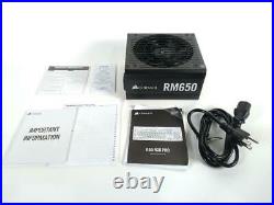 Corsair RM650, RM Series, ATX Power Supply Black PREOWNED
