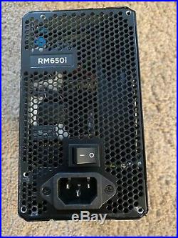 Corsair RM650i 650W ATX PLUS CABLEMOD custom Green/Black Modmesh PRO Cable Kit