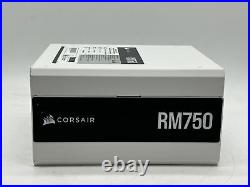 Corsair RM750 750W 80+ Gold Fully Modular ATX Power Supply White New Open Read