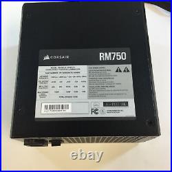Corsair RM750 RPS0119 Black 80 Plus Gold Fully Modular ATX Power Supply Used