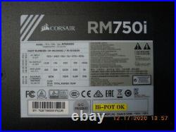Corsair RM750i 750Watts Power Supply Model RPS0008 P/N CP-9020082 Tested