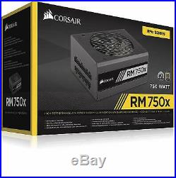 Corsair RM750x PC Netzteil (Voll-Modulares, 80 Plus Gold, 750 Watt, EU)