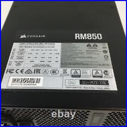 Corsair RM850 Black Fully Modular 850Watt Zero RPM Mode ATX Power Supply Used