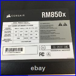 Corsair RM850x RPS0124 Black 80 PLUS Gold Fully Modular ATX Power Supply Used