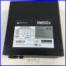 Corsair RMX Series RM550x Black 550 Watts Fully Modular Power Supply Used
