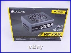 Corsair RMx Series, RM750x, 750W, Fully Modular Power Supply, 80 PLUS Gold