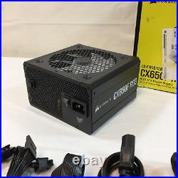 Corsair RPS0134 Black 650 Watts Fully Modular CX650F RGB Power Supply Used
