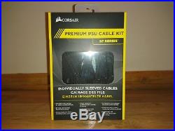 Corsair SF 600 computer power supply with brand new corsair premium SF cable kit