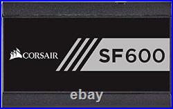 Corsair SF Series, SF600, 600 Watt, Fully Modular Power Supply, 80+ Gold Black