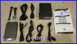 Corsair SF600 Gold SFX 600W Power Supply, upgraded sleeved cables, ATX adapter