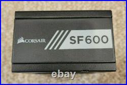 Corsair SF600 Gold SFX 600W Power Supply, upgraded sleeved cables, ATX adapter