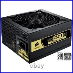 Corsair TX650 CMPSU-650TX Fully Modular Power Supply Black 650 Watts 50/60Hz 10A