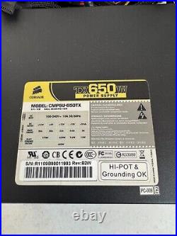 Corsair TX650 CMPSU-650TX Fully Modular Power Supply Black 650 Watts 50/60Hz 10A