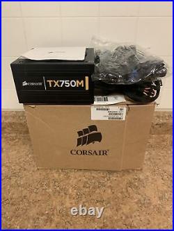 Corsair TX750 80 PLUS Bronze Certified 750W High Performance Power Supply NWT