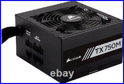 Corsair TXM Series, TX750M, 750 Watt, 80+ Gold Certified, Semi Modular Power