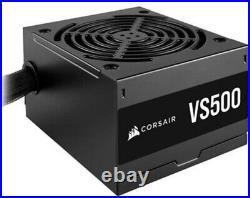 Corsair VS500 500 Watt 80 PLUS Certified Non-Modular ATX PSU Black