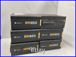 LOT 6 CORSAIR RM850 850W Fully Modular Power Supply & EVGA SUPERNOVA G2 850W
