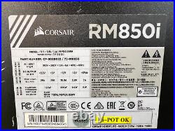 LOT OF 2 CORSAIR RM850i RMi SERIES 850 WATT FULLY MODULAR POWER SUPPLY BLACK