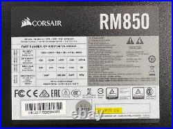 LOT OF 2 Corsair RM850 / RPS0120 850W ATX Modular Power Supply with Power Cord