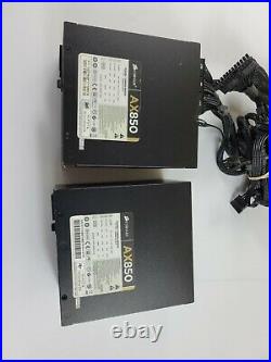 Lot of 2 Corsair CMPSU-850AX 20+4 Pin 850W Desktop Power Supply