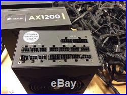Lot of 5 Corsair AX1200 Gold 1200 Watt Modular Power Supplies ATX 80 Plus