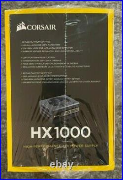 NEW Corsair HX1000 1000 Watt 80+ Platinum Certified Fully Modular Power Supply