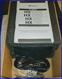 NEW HX Series HX750 Power Supply 750 Watt 80 PLUS Gold Certified Modular PSU
