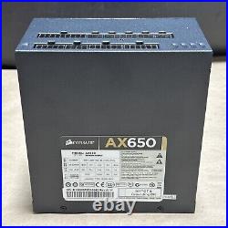 NEW OPEN BOX- Corsair AX650 Professional Series GOLD Power Supply Module