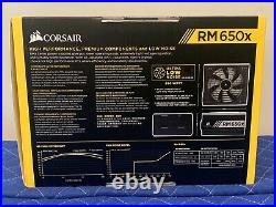 NIB Corsair RM650x Fully Modular Power Supply RMx Series 650 Watt 80 Plus Gold