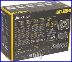 New Corsair Sf600 Sf Series 600w 80 Plus Platinum Sfx Power Supply Cp-9020182-na