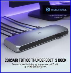 New Corsair TBT100 Thunderbolt 3 Dock 85W charging, Dual 4k 60Hz Support