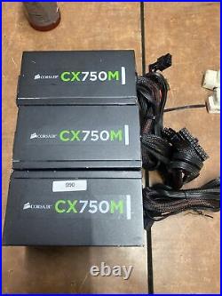 Power Supply Corsair CX M Series CX750M 750W CP-9020222-NA Lot Of 3
