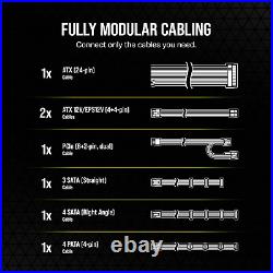 RM650 80 plus Gold Fully Modular Low-Noise ATX 650 Watt Power Supply NA Blac