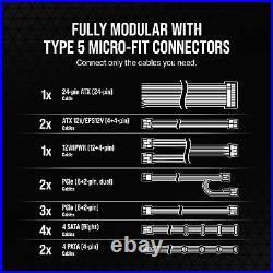 Rm1000X Shift Fully Modular ATX Power Supply 80 plus Gold ATX 3.0 Pcie 5.0