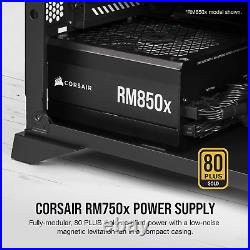 Rm750X Fully Modular ATX Power Supply 80 plus Gold Low-Noise Fan Zero RPM