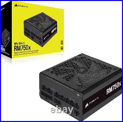 Rm750X Fully Modular ATX Power Supply 80 plus Gold Low-Noise Fan Zero RPM